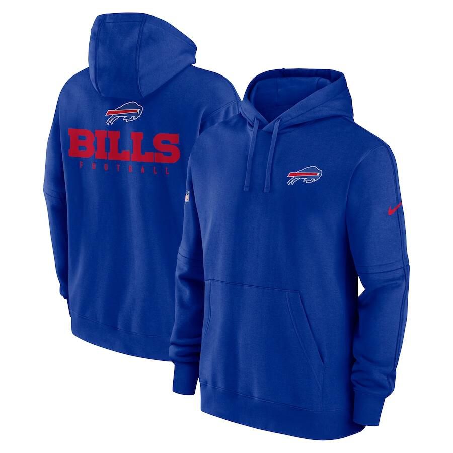 Men 2023 NFL Buffalo Bills blue Sweatshirt style 1->buffalo bills->NFL Jersey